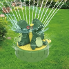 2pc Summer Outdoor Dinosaur Sprinkler Rotatable Water Spray Tyrannosaurus Rex Toys ,Kids Boys And Girls Outdoor Water Playing Toys
