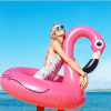 1pc PVC Inflatable Flamingo Swimming Ring For Pool Party, Floating Lounge Chair For Water Parks