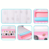 PVC Inflatable 2-person Pink Floating Row, Foldable Swimming Floats For Men And Women Party Pool Beach Sea Summer