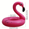 1pc PVC Inflatable Flamingo Swimming Ring For Pool Party, Floating Lounge Chair For Water Parks