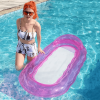 2pc Inflatable Floating Bed, Water Hammock Lounger For Men Women Summer Swimming Pool Beach Party