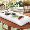 2/PVC Inflatable Floating Row, Swimming Pool Floating Drinks & Food Holder, Floating Drinks Cooler Table Bar Tray, Beach Inflatable Air Mattress
