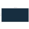 Floating PE Solar Pool Film 236.2"x118.1" Black and Blue