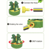 2pc Summer Outdoor Dinosaur Sprinkler Rotatable Water Spray Tyrannosaurus Rex Toys ,Kids Boys And Girls Outdoor Water Playing Toys