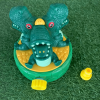 2pc Summer Outdoor Dinosaur Sprinkler Rotatable Water Spray Tyrannosaurus Rex Toys ,Kids Boys And Girls Outdoor Water Playing Toys