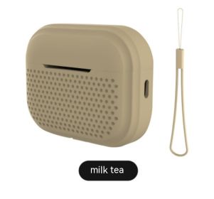 Silicone Pro2 Generation Earphone Sleeves (Option: Milk Tea-Airpods Pro)