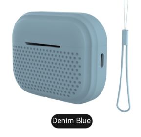 Silicone Pro2 Generation Earphone Sleeves (Option: Denim Blue-Airpods Pro)