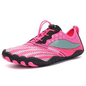 New Cross-border Five-finger Shoes Diving Fishing Couple Outdoor Wading River Upstream Shoes (Option: Red-43)