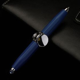Luminous Decompression Black Technology Metal Fidget Spinner Pen (Color: Blue)