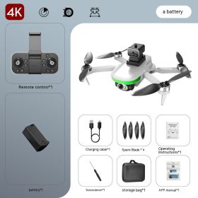 General Brush UAV HD Aerial Photography Brushless Four-axis Flight (Option: White 4K-2 Batteries)
