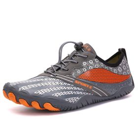 New Cross-border Five-finger Shoes Diving Fishing Couple Outdoor Wading River Upstream Shoes (Option: Grey-43)