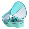 1pc 2023 Upgraded Baby Pool Float Mambobaby Swim Float, Non-Inflatable Baby Floats With Canopy For Infant Swim Ring, Outdoor Accessory
